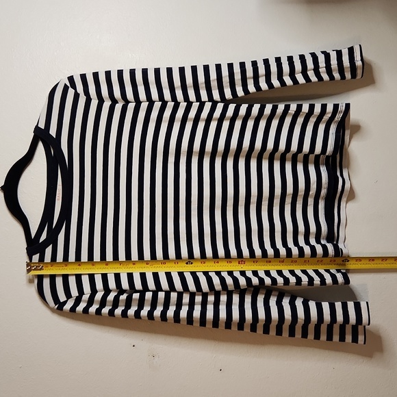 Joe Fresh basic tee black and white stripe - Picture 2 of 5